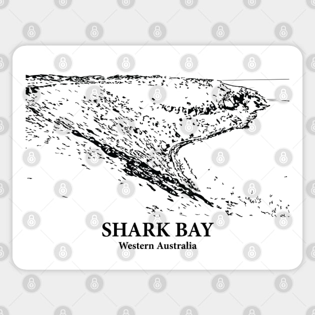 Shark Bay - Western Australia Sticker by Lakeric